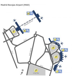 distance from madrid airport to city center